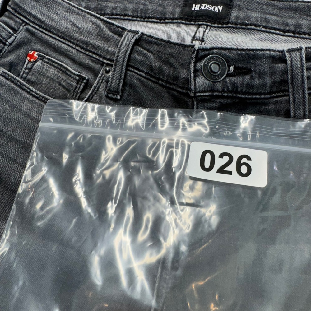 Hudson Krista Super Skinny Gray Wash Frayed Hem Jeans Size 27 #26 - Picture 10 of 10